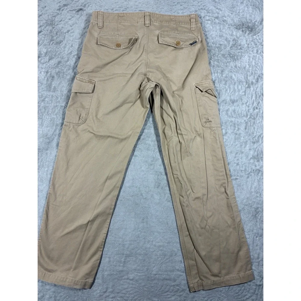 The North Face Mens Cargo Hiking Pants Size 34 Tan Cotton Outdoors Workwear